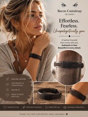 Minimalist Brown Multi-Strand Cord Bracelet